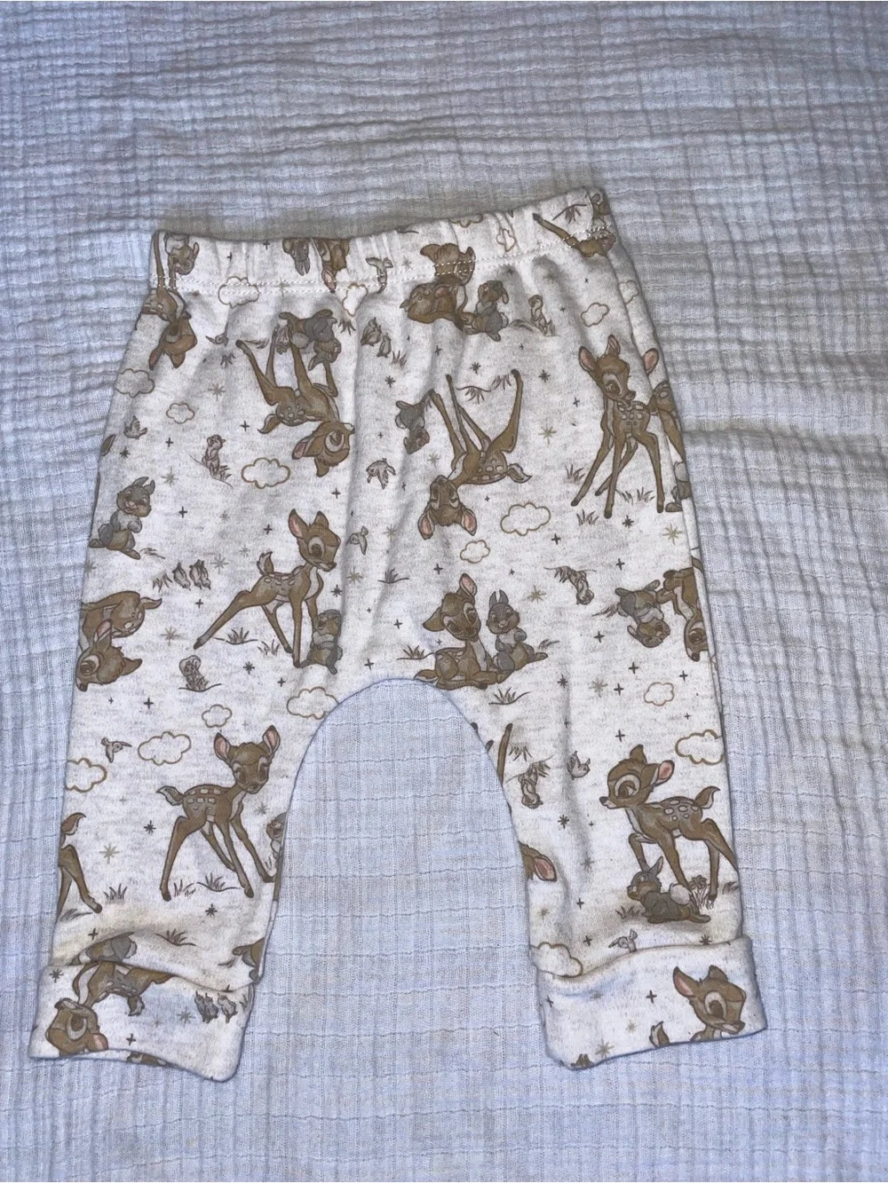 Disney Brown 'Welcome Little One' Bambi Top with Cream Printed Pants